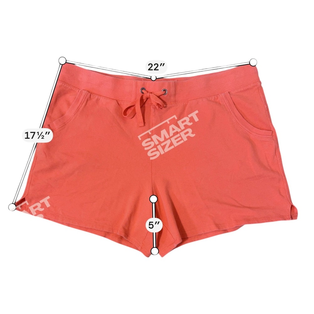 Sonoma Goods For Life Womens XL Coral‎  French Terry Lounge Shorts Drawstring - Picture 9 of 9